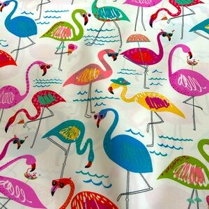 Colorful Flamingo Print outdoor Fabric